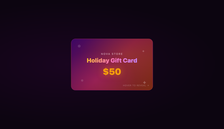 Interactive Gift Card Coupon Reveal — preview