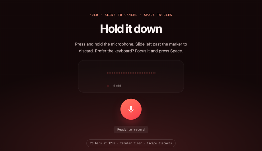 Voice Recording Microphone Floating Button CSS — preview