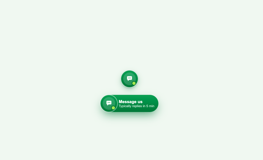 WhatsApp Floating Message Button CSS — preview