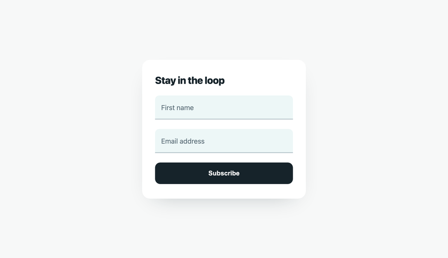 Filled & Underline Floating Label Input — preview
