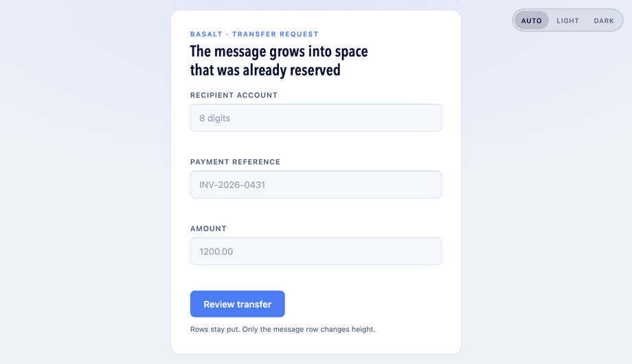 Inline Field Level Error Messages — preview