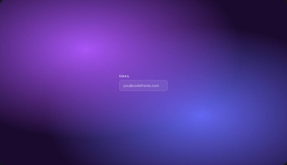 Glass Input — preview