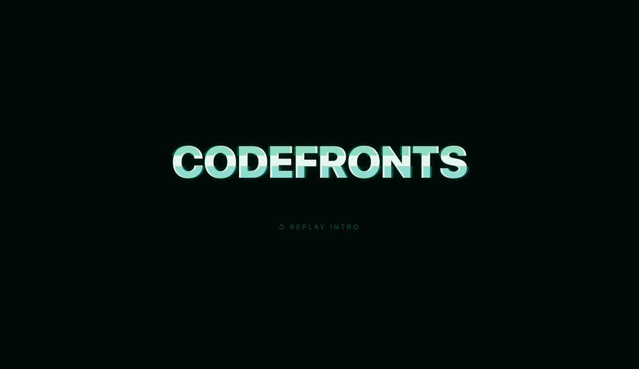 Glitch Text Reveal Intro — preview