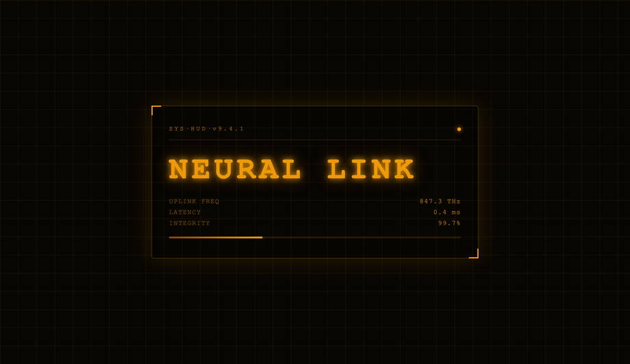 Sci-Fi HUD Terminal Glitch — preview