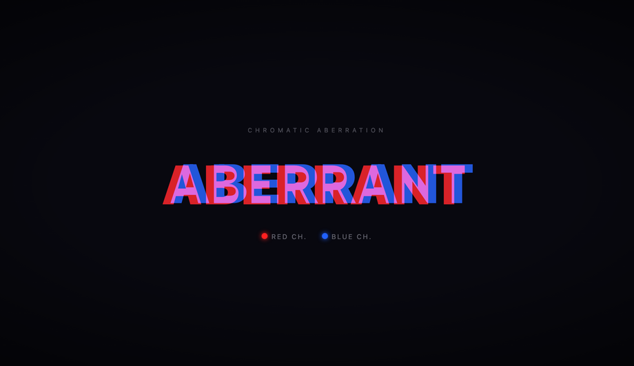 Split Color-Channel Glitch Text — preview