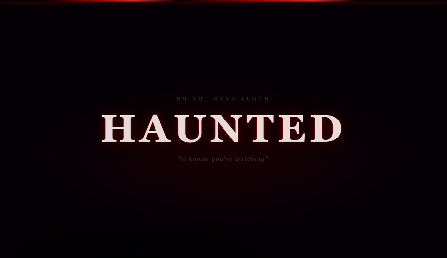 Spooky Horror Twitching Text — preview