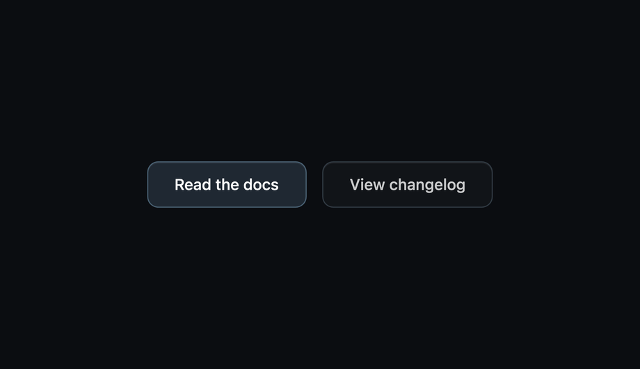Subtle Soft Glow Dark Theme Button — preview