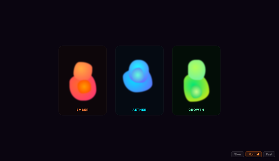 CSS Liquid Lava Lamp Blob Animation — preview