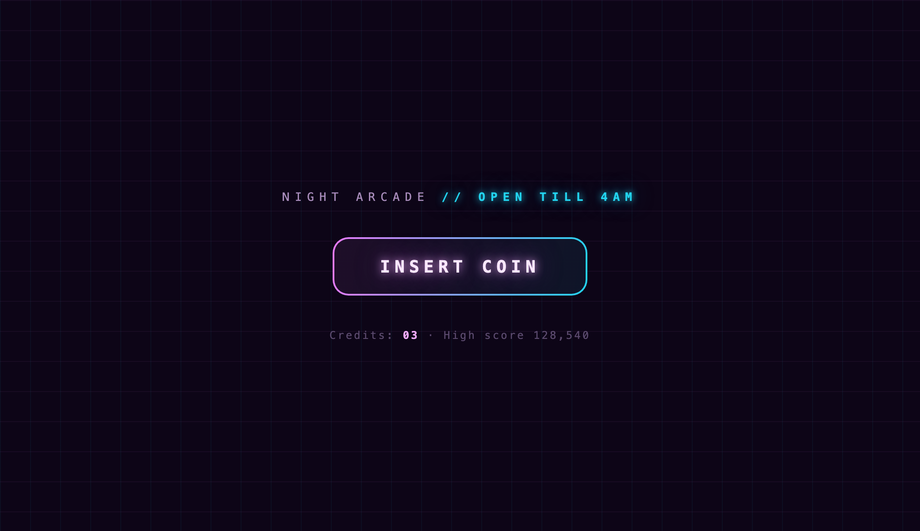 CSS Neon Glowing Gradient Button — preview