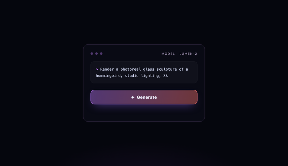 Futuristic AI Style Gradient Button — preview