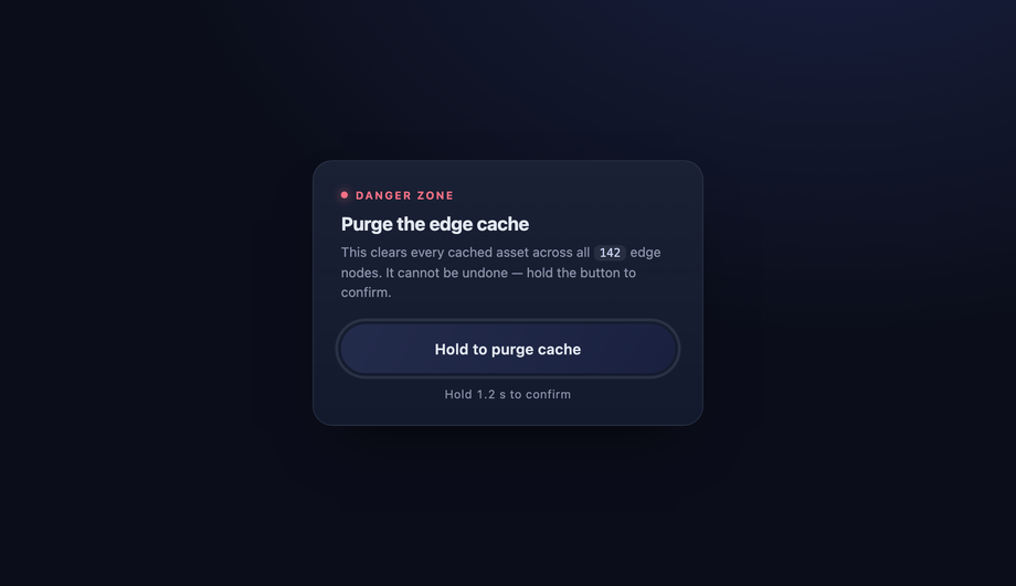 Hold To Confirm Charging Gradient Button — preview