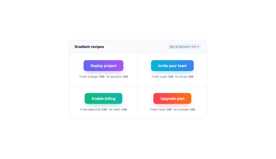 Tailwind Style CSS Gradient Button — preview