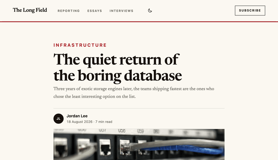 Article Header with Reading Progress Meter — preview