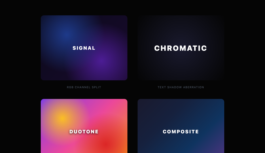CSS Color Channel Split Hover Effect — preview