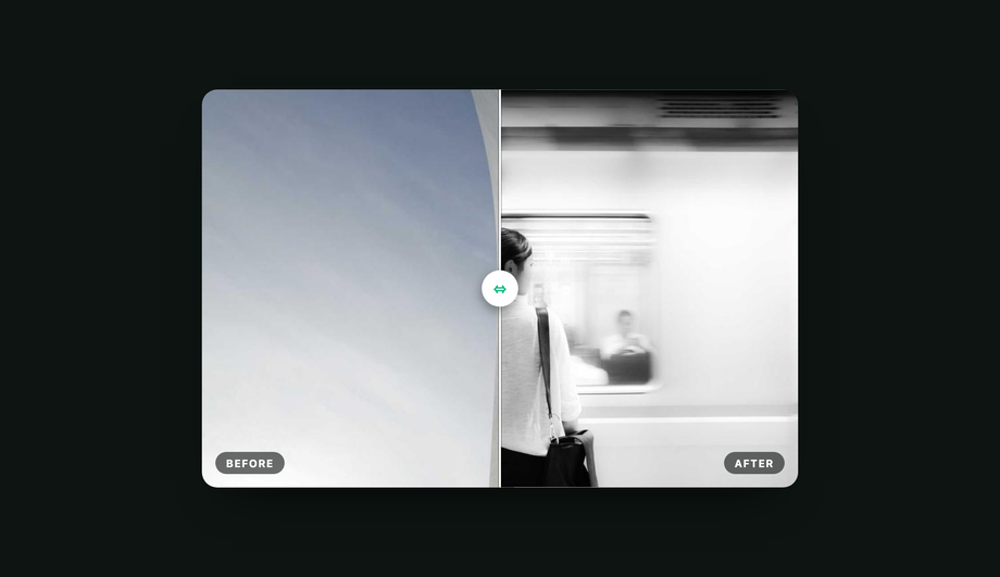 Before / After Comparison Slider — preview