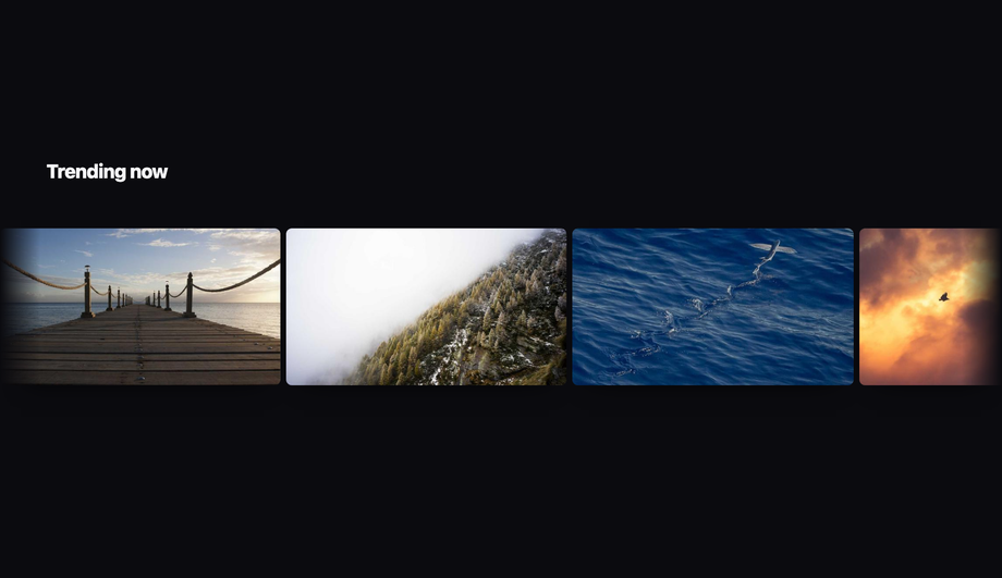 Netflix-Style Row Carousel — preview