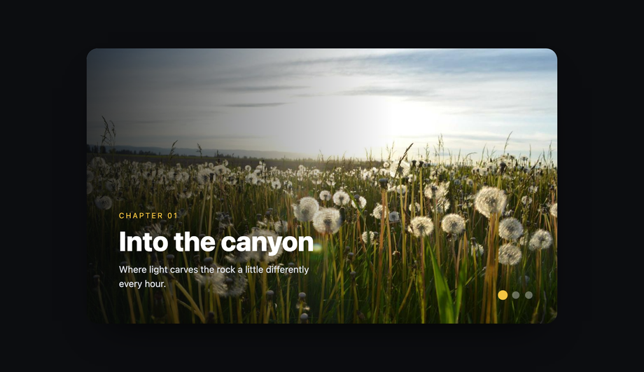 Parallax Text-Over-Image Slider — preview