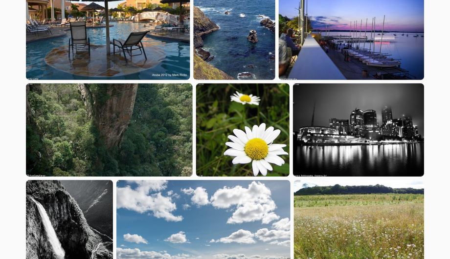 CSS Aspect-Ratio Justified Gallery — preview