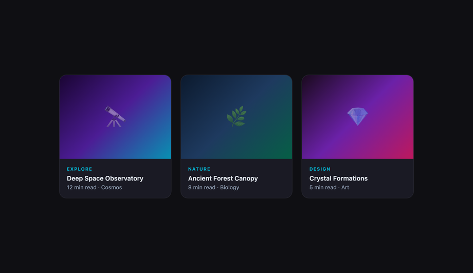 CSS Image Hover Zoom In Card — preview