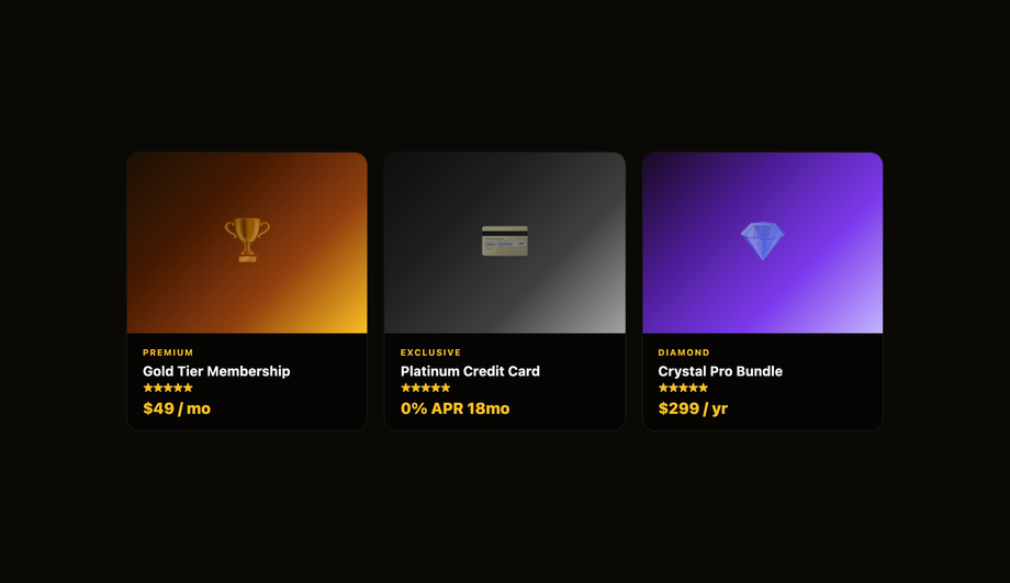 CSS Shining Light Glare Image Hover — preview