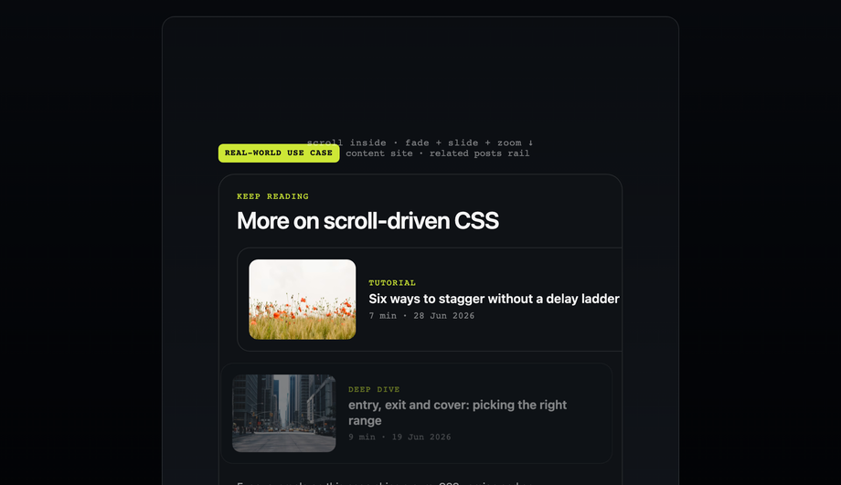Fade, Slide and Zoom Reveal — preview
