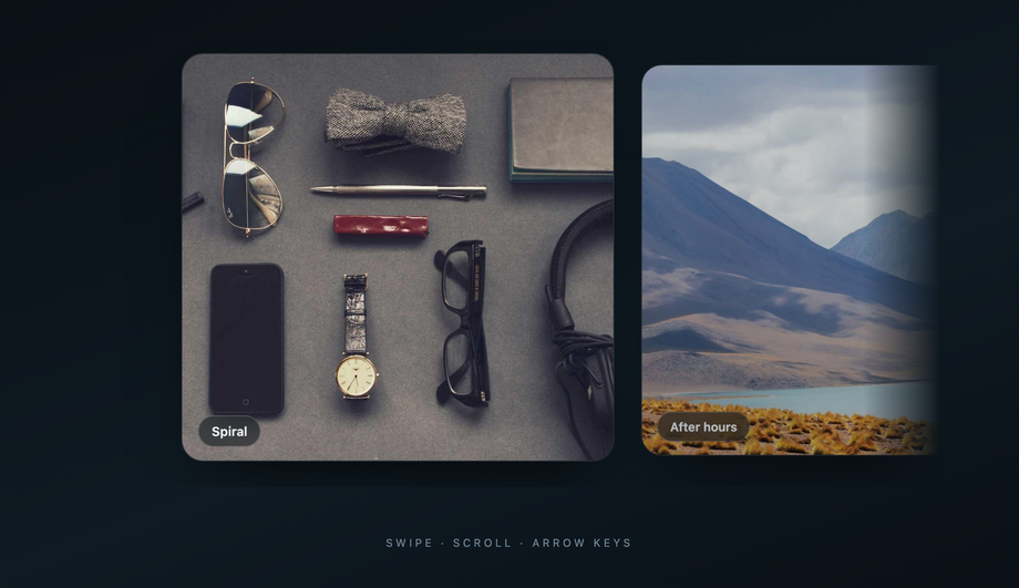 Scroll-Snap Touch Image Carousel — preview