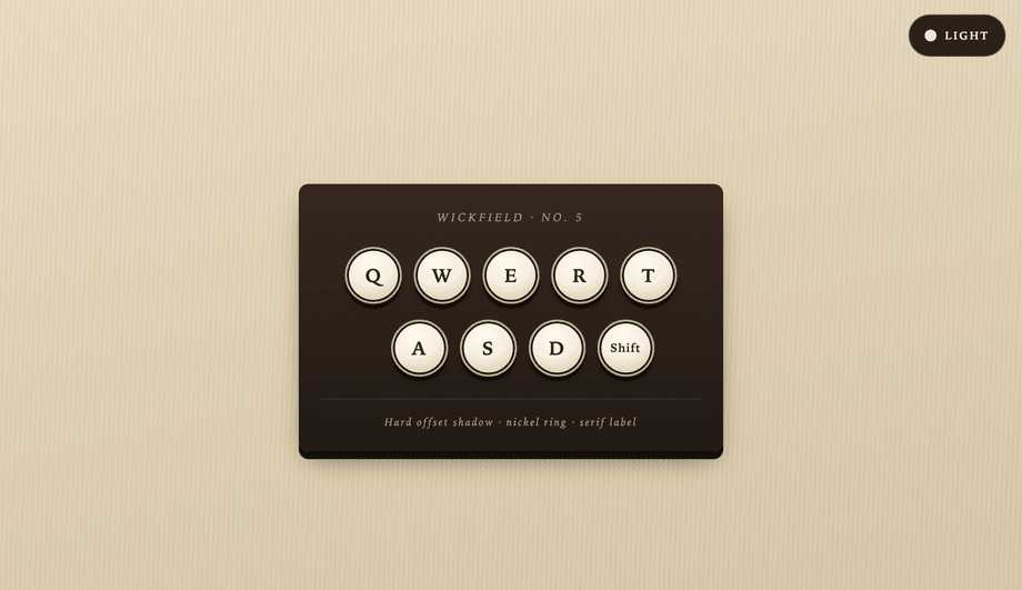Retro Typewriter Round Keycap — preview