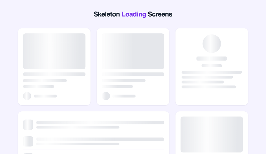 CSS Skeleton Loading Animation — preview