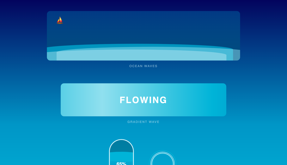 CSS Wave Animation — preview