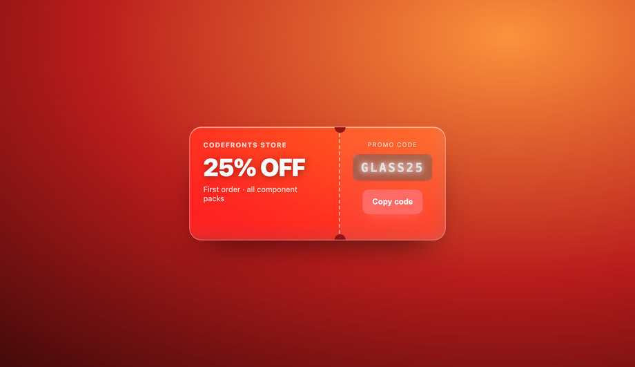 Digital Coupon / Discount Card — preview