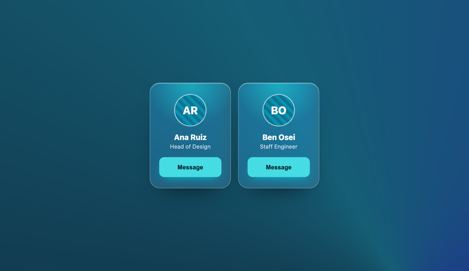 Team Member Spotlight Card — preview