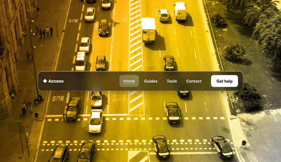 High-Contrast Accessible Navbar — preview