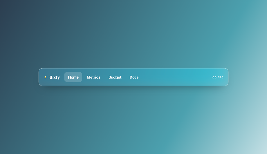 Performance-Tuned Navbar — preview