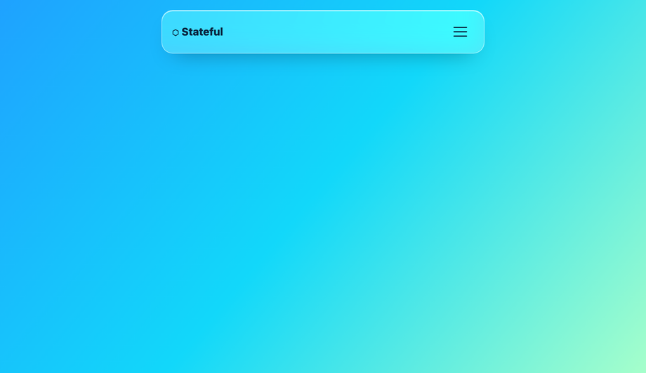 React Responsive Navbar (Burger) — preview