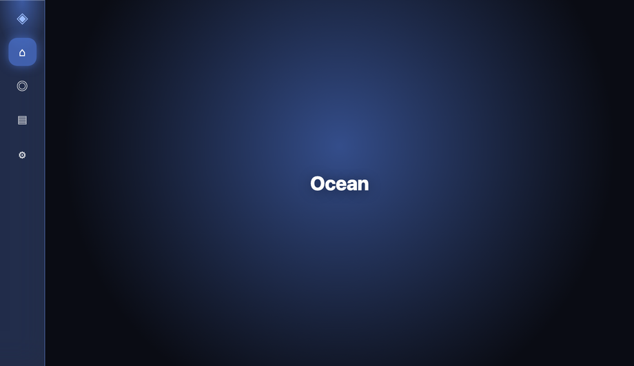 Reflective Glass Sidebar — preview