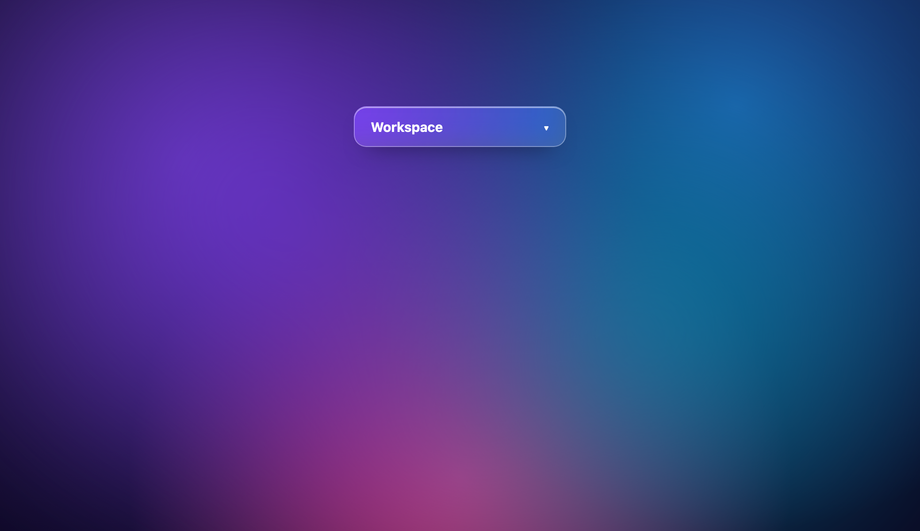 Liquid Glass Dropdown Menu — preview