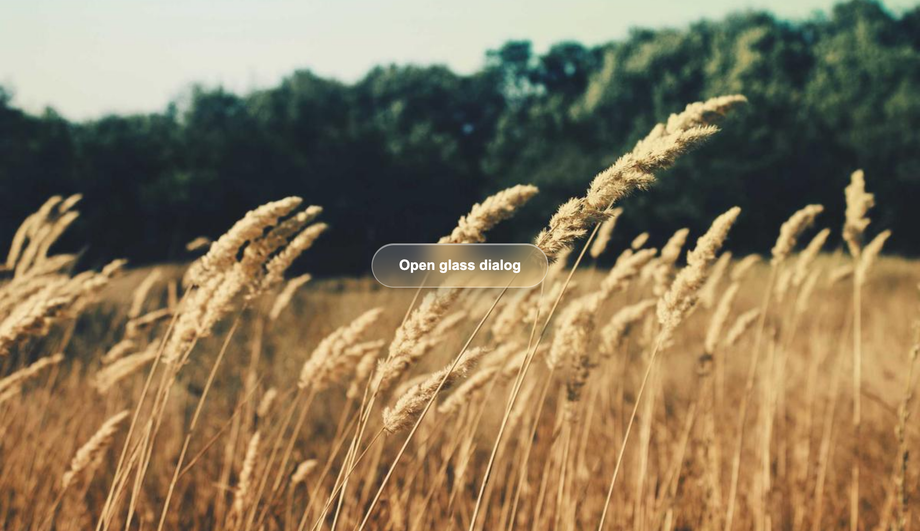 Liquid Glass Modal / Dialog Window — preview