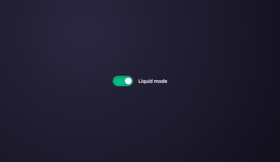 Liquid (Gooey) Toggle Switch — preview