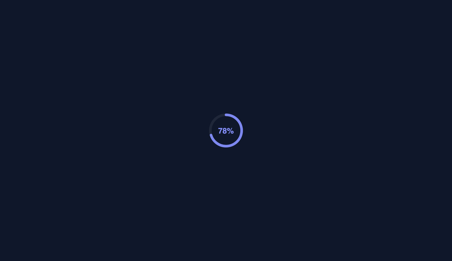 CSS Circular Progress Loader — preview