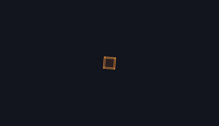 CSS Cube Flip 3D Loader — preview