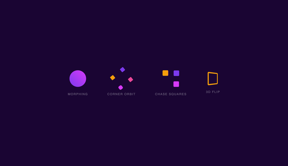 CSS Morphing Square Loader — preview