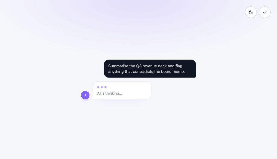 AI Chat Thinking Dots Loading Animation — preview
