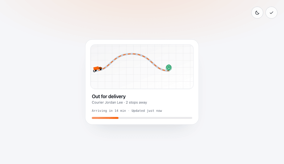 Package Delivery Truck Route Loading Animation — preview