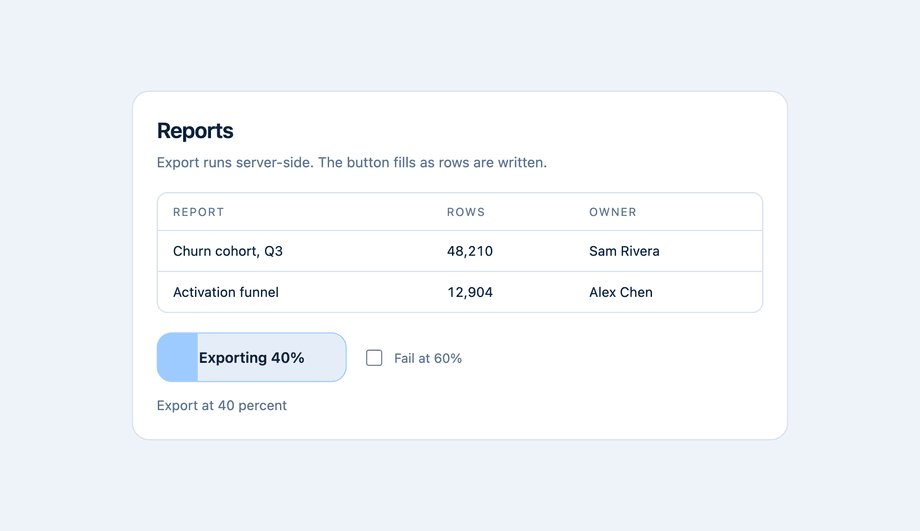Background Progress Fill Button — preview
