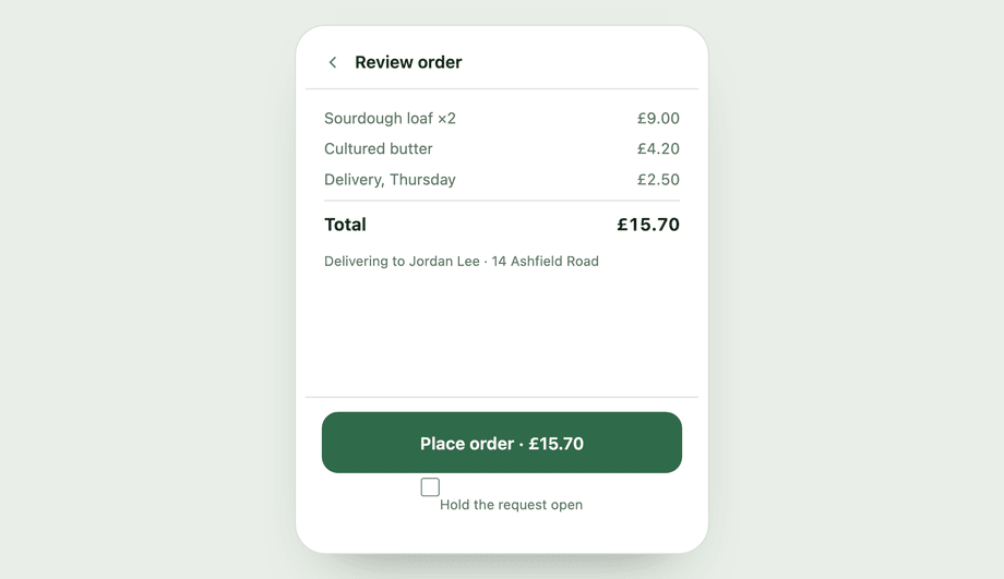 Full Width Mobile Touch Button — preview