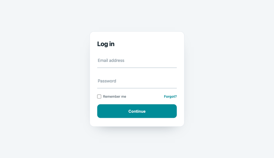 Floating Label Login — preview