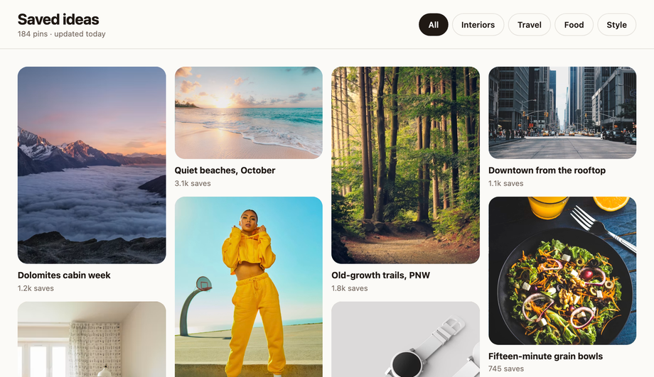 Pinterest Style Image Gallery Pure CSS — preview