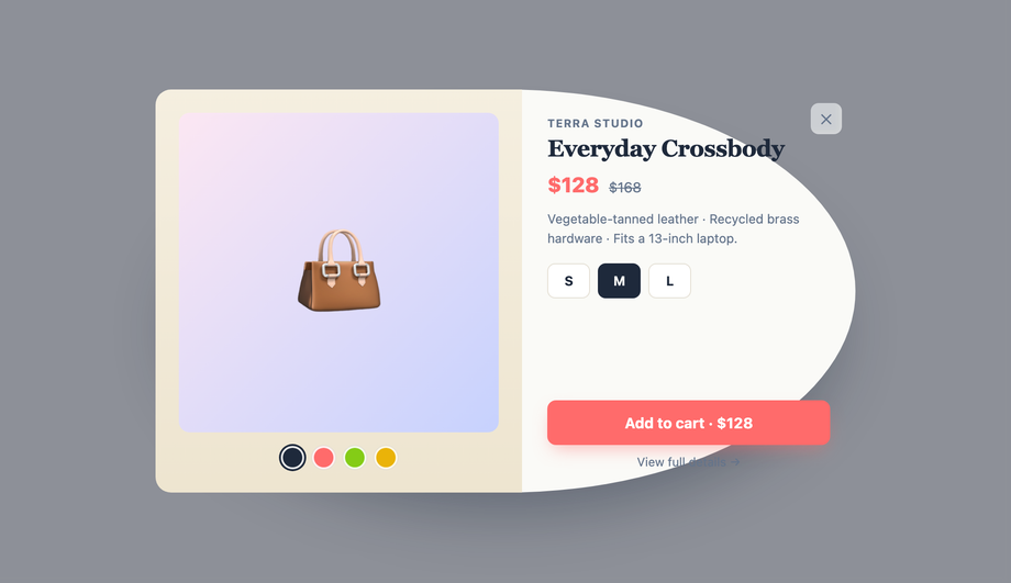 Quick View Product Modal — preview