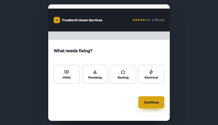 Contractor & Home Improvement Booking — preview