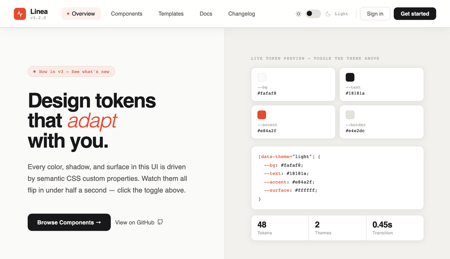 CSS Navbar with Dark Mode Toggle — preview